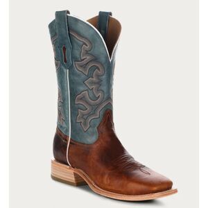 NWT Corral A4262 Blue Honey Embroidered Wide Square Toe Rodeo Western Boot 11.5D